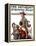 "When Johnny Comes Marching Home" Saturday Evening Post Cover, February 22,1919-Norman Rockwell-Framed Premier Image Canvas