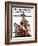 "When Johnny Comes Marching Home" Saturday Evening Post Cover, February 22,1919-Norman Rockwell-Framed Giclee Print