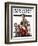 "When Johnny Comes Marching Home" Saturday Evening Post Cover, February 22,1919-Norman Rockwell-Framed Giclee Print