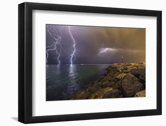 When Lightning Strikes-Mehdi Momenzadeh-Framed Photographic Print