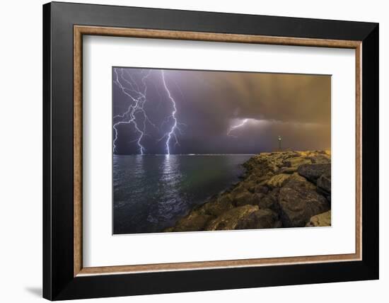 When Lightning Strikes-Mehdi Momenzadeh-Framed Photographic Print