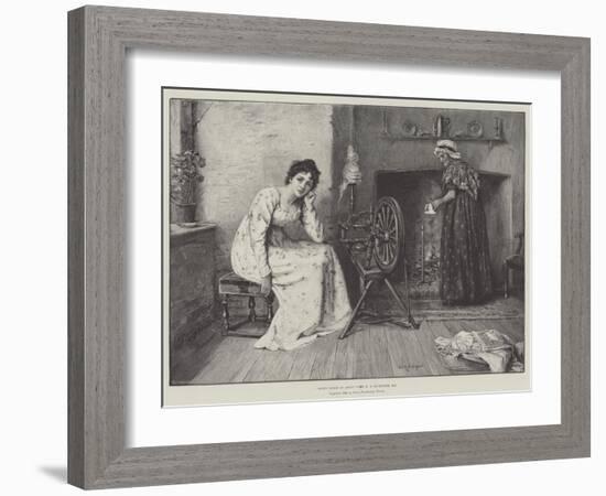 When Lubin Is Away-George Goodwin Kilburne-Framed Giclee Print