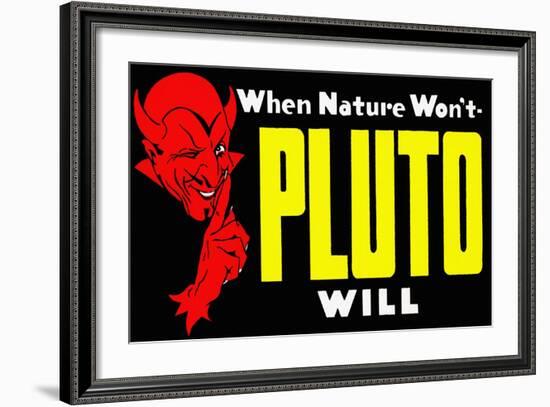 When Nature Won't Pluto Will-Curt Teich & Company-Framed Art Print