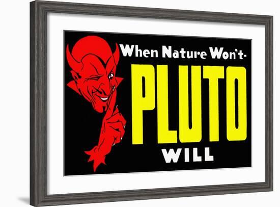 When Nature Won't Pluto Will-Curt Teich & Company-Framed Art Print