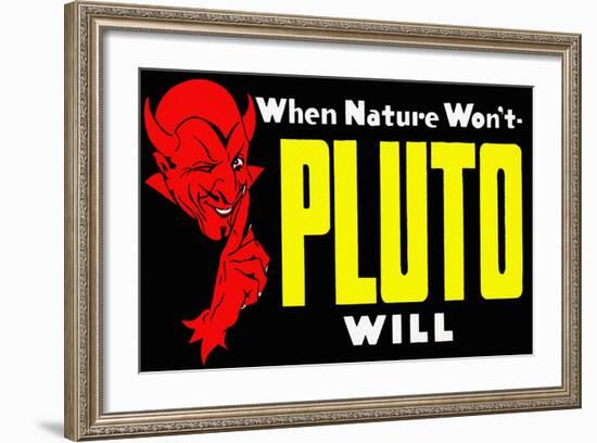 When Nature Won't Pluto Will-Curt Teich & Company-Framed Art Print