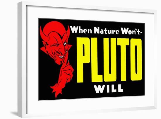 When Nature Won't Pluto Will-Curt Teich & Company-Framed Art Print