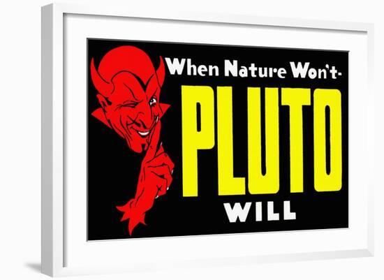 When Nature Won't Pluto Will-Curt Teich & Company-Framed Art Print
