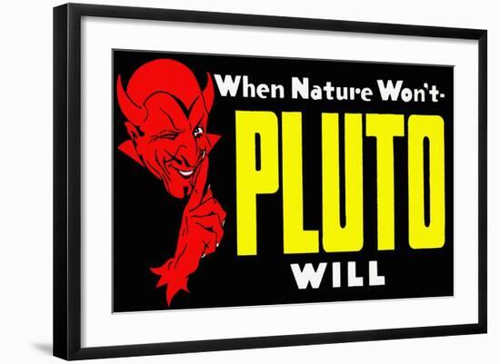 When Nature Won't Pluto Will-Curt Teich & Company-Framed Art Print