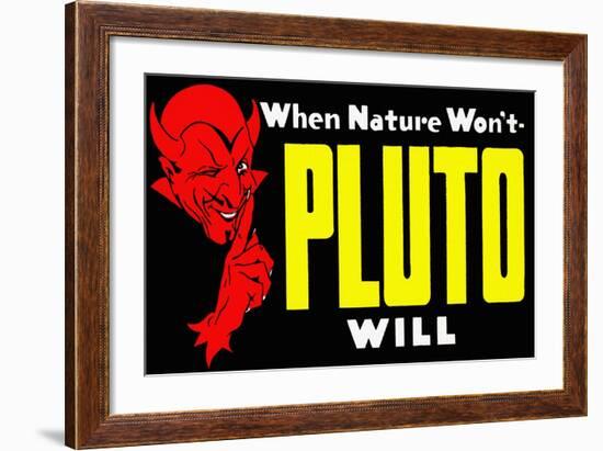 When Nature Won't Pluto Will-Curt Teich & Company-Framed Art Print