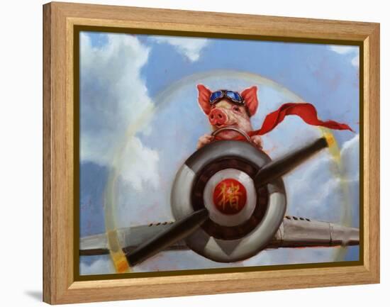 When Pigs Fly-Lucia Heffernan-Framed Stretched Canvas