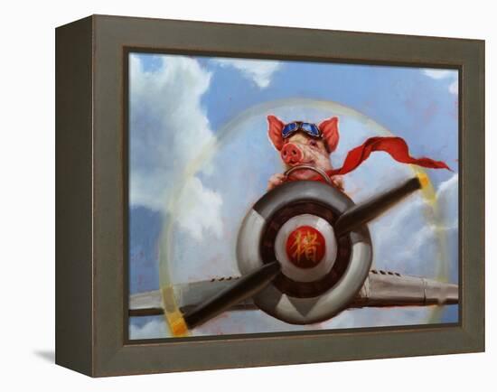 When Pigs Fly-Lucia Heffernan-Framed Stretched Canvas