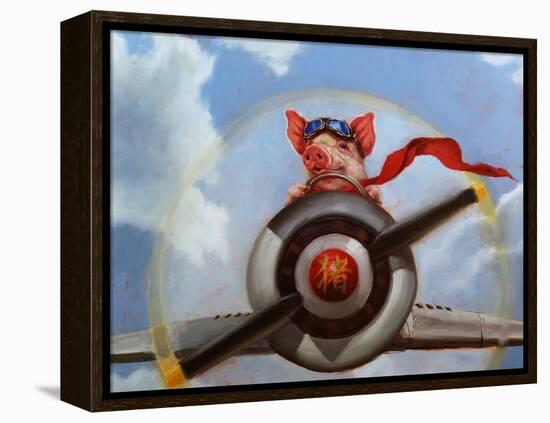 When Pigs Fly-Lucia Heffernan-Framed Stretched Canvas