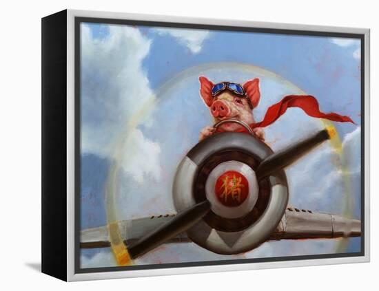 When Pigs Fly-Lucia Heffernan-Framed Stretched Canvas