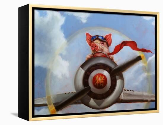 When Pigs Fly-Lucia Heffernan-Framed Stretched Canvas