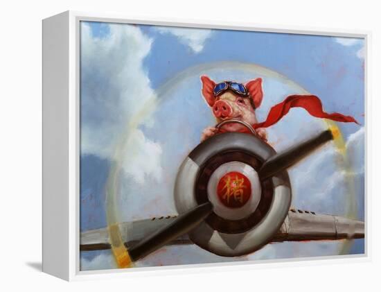 When Pigs Fly-Lucia Heffernan-Framed Stretched Canvas