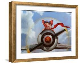 When Pigs Fly-Lucia Heffernan-Framed Art Print