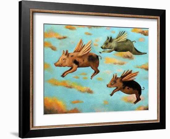 When Pigs Fly-Leah Saulnier-Framed Giclee Print