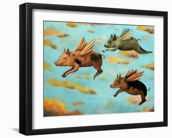 When Pigs Fly-Leah Saulnier-Framed Giclee Print