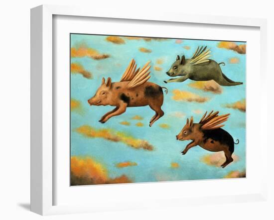 When Pigs Fly-Leah Saulnier-Framed Giclee Print