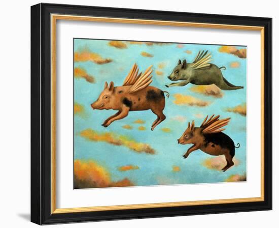 When Pigs Fly-Leah Saulnier-Framed Giclee Print