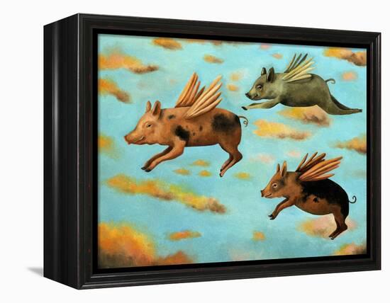 When Pigs Fly-Leah Saulnier-Framed Premier Image Canvas