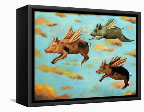 When Pigs Fly-Leah Saulnier-Framed Premier Image Canvas