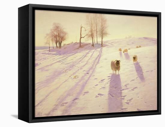 When Snow the Pasture Sheets-Joseph Farquharson-Framed Premier Image Canvas