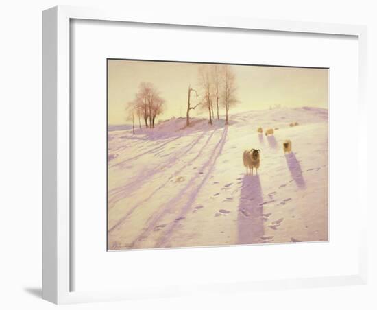 When Snow the Pasture Sheets-Joseph Farquharson-Framed Giclee Print