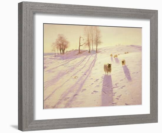 When Snow the Pasture Sheets-Joseph Farquharson-Framed Giclee Print