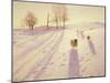 When Snow the Pasture Sheets-Joseph Farquharson-Mounted Giclee Print