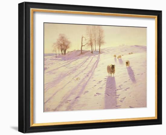 When Snow the Pasture Sheets-Joseph Farquharson-Framed Giclee Print