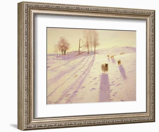 When Snow the Pasture Sheets-Joseph Farquharson-Framed Giclee Print