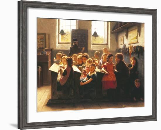 When Teacher's Back Is Turned-Jacob Taanmann-Framed Giclee Print