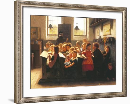 When Teacher's Back Is Turned-Jacob Taanmann-Framed Giclee Print