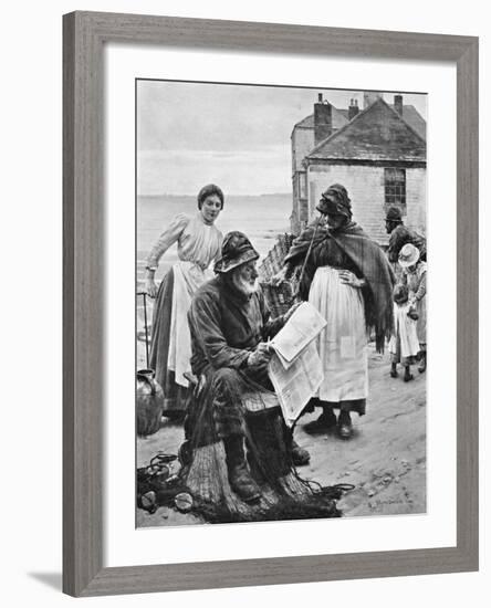 When the Boats are Away, 1903-Walter Langley-Framed Giclee Print