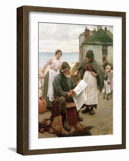 When the Boats are Away, 1903-Walter Langley-Framed Giclee Print