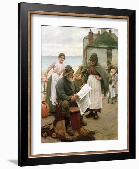 When the Boats are Away, 1903-Walter Langley-Framed Giclee Print