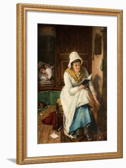 When the Children are Asleep, 1908-1909-null-Framed Giclee Print