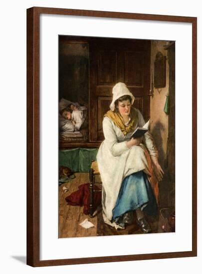 When the Children are Asleep, 1908-1909-null-Framed Giclee Print