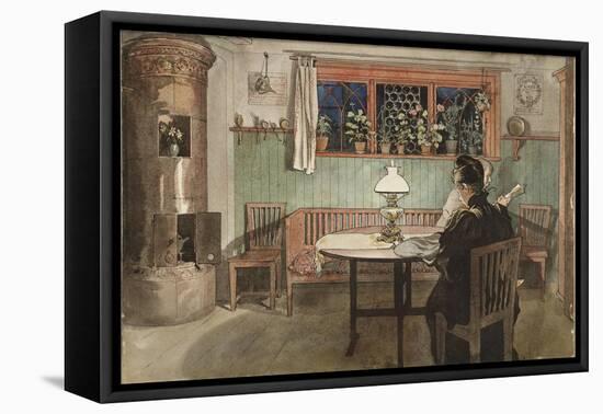 When the Children have Gone to Bed, from 'A Home' series, c.1895-Carl Larsson-Framed Premier Image Canvas