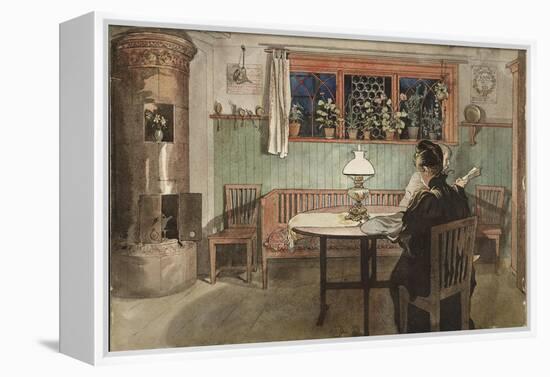 When the Children have Gone to Bed, from 'A Home' series, c.1895-Carl Larsson-Framed Premier Image Canvas