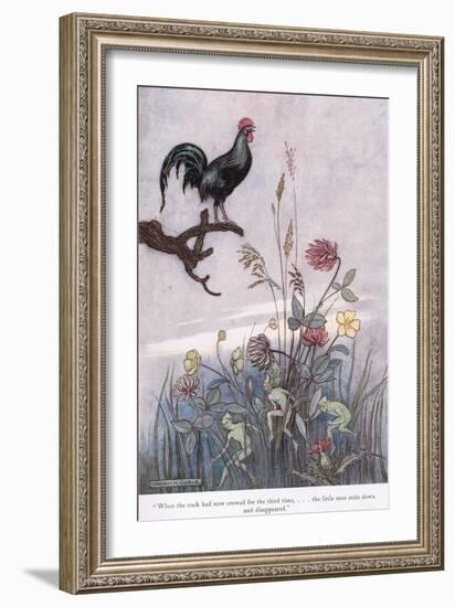 When the Cock Crowed for the Third Time-Warwick Goble-Framed Giclee Print