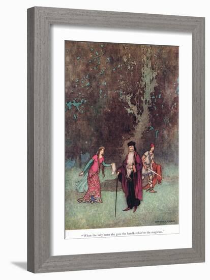 When the Lady Came-Warwick Goble-Framed Giclee Print