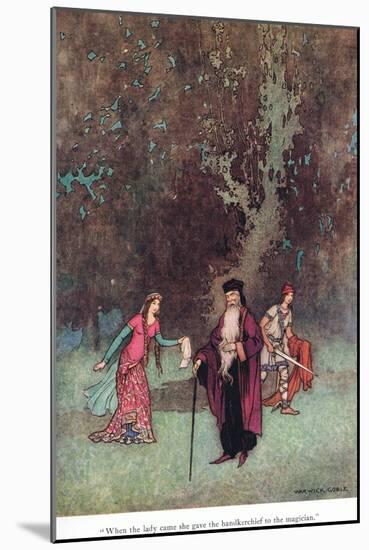 When the Lady Came-Warwick Goble-Mounted Giclee Print
