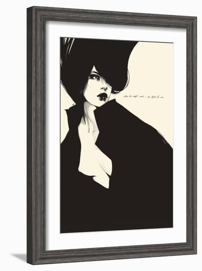 When the night comes-Manuel Rebollo-Framed Art Print