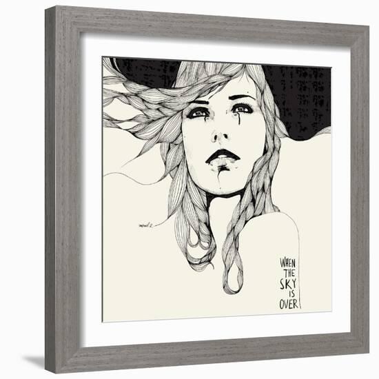 When The Sky-Manuel Rebollo-Framed Art Print