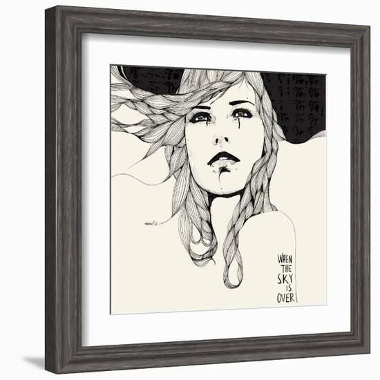 When The Sky-Manuel Rebollo-Framed Art Print