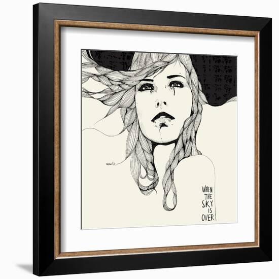 When The Sky-Manuel Rebollo-Framed Art Print