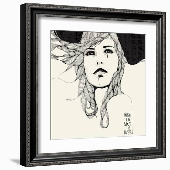 When The Sky-Manuel Rebollo-Framed Art Print