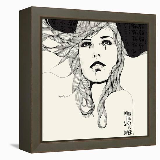 When The Sky-Manuel Rebollo-Framed Stretched Canvas